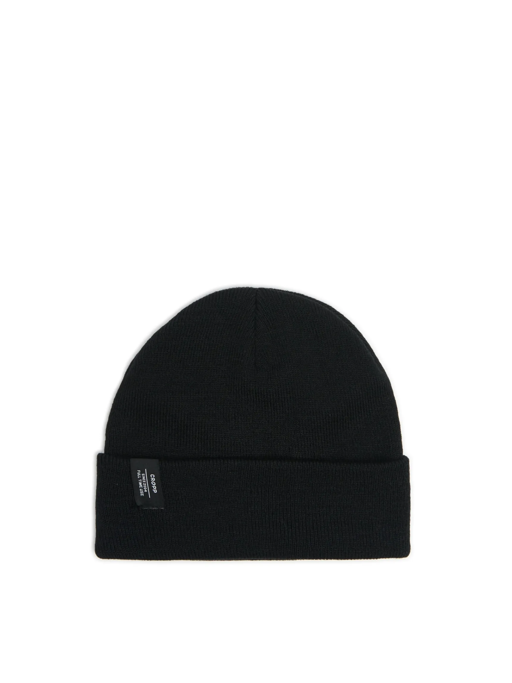 Discount Cropp Czarna czapka beanie z wiskozą czarny
