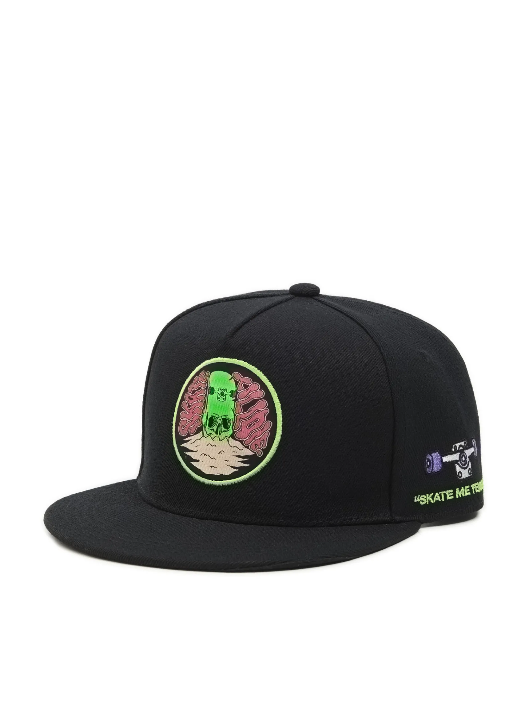 New Cropp Czarna czapka snapback z haftem czarny