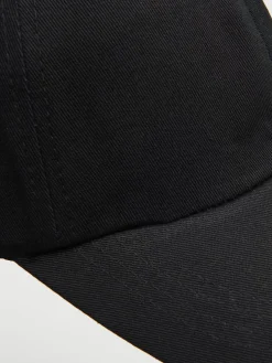 Online Cropp Czarna gładka czapka z daszkiem czarny