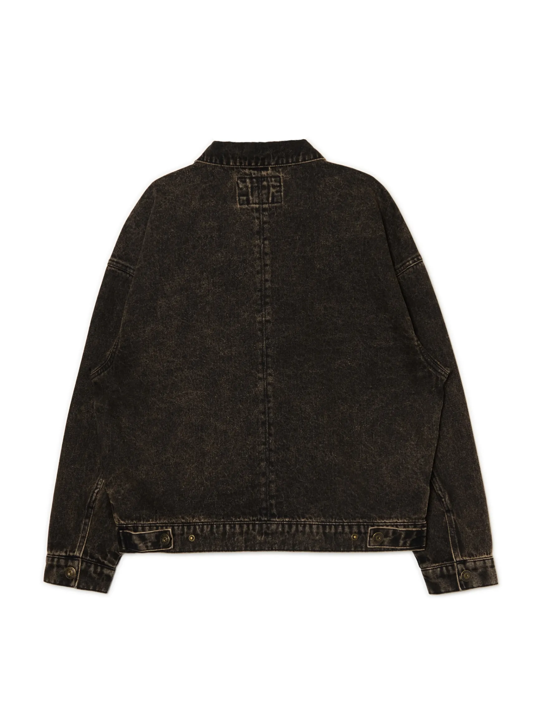 Outlet Cropp Czarna jeansowa kurtka czarny