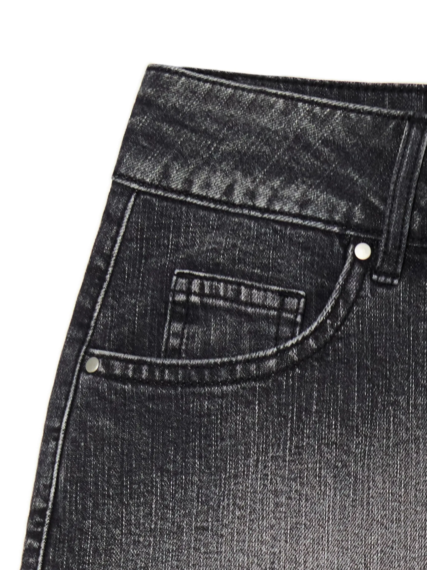 Sale Cropp Czarna jeansowa spódnica mini czarny