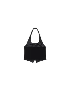 Hot Cropp Czarna kamizelka bez rękawów czarny