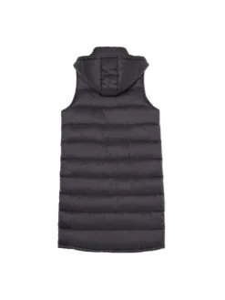 Fashion Cropp Czarna kamizelka puffer z kapturem czarny
