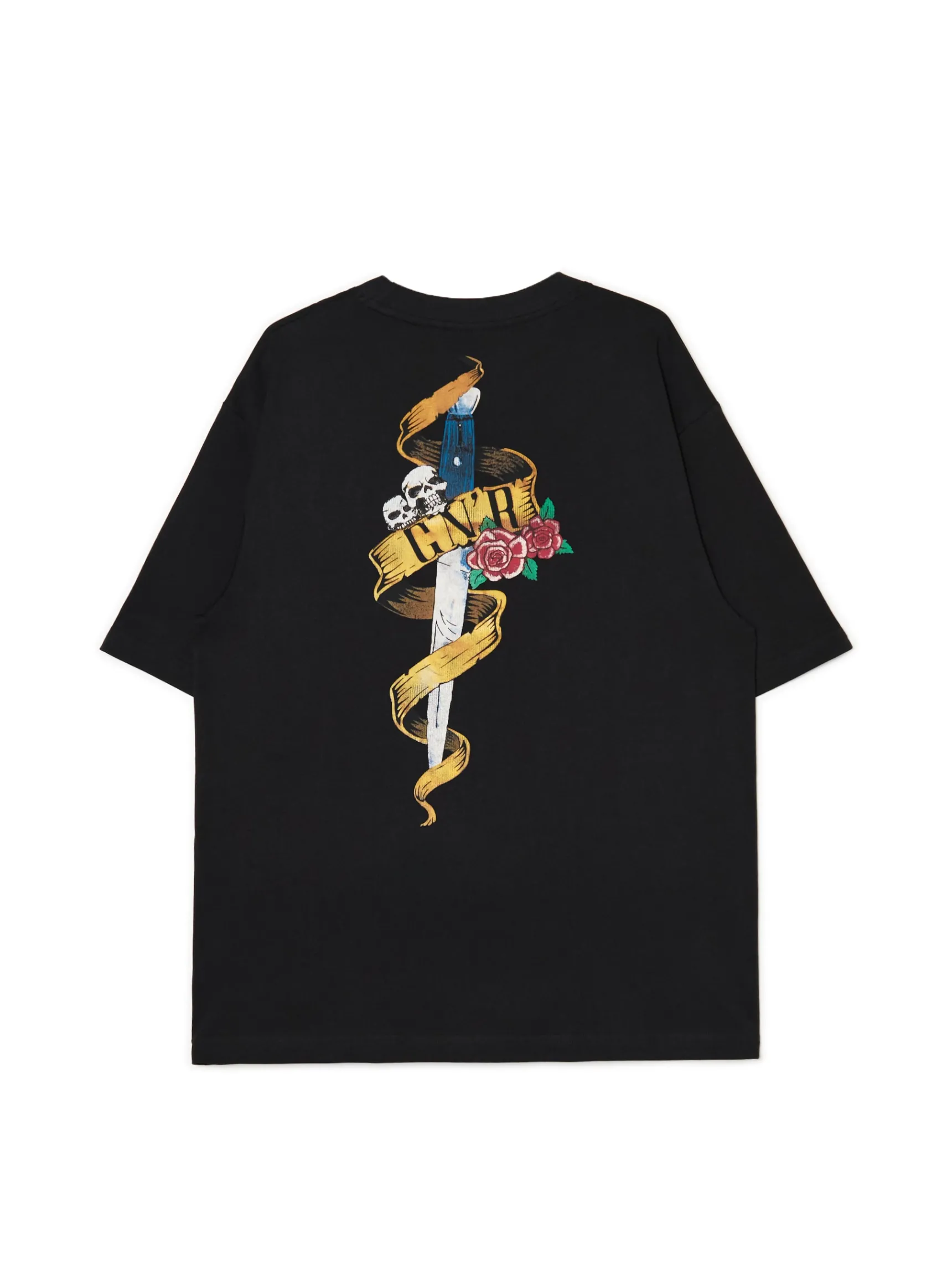 Discount Cropp Czarna koszulka Guns N' Roses czarny