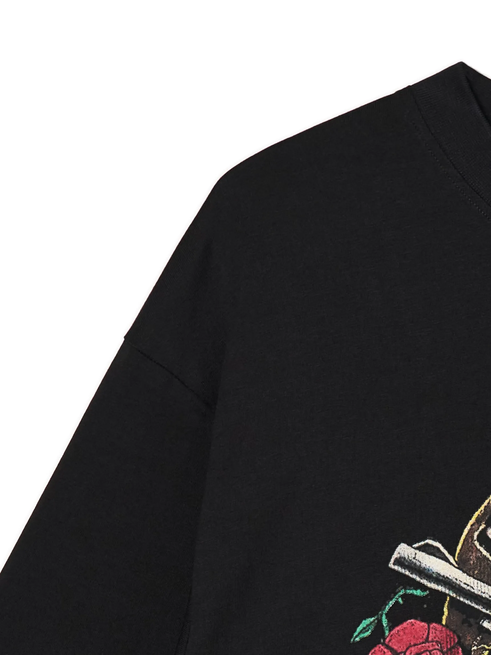 Discount Cropp Czarna koszulka Guns N' Roses czarny