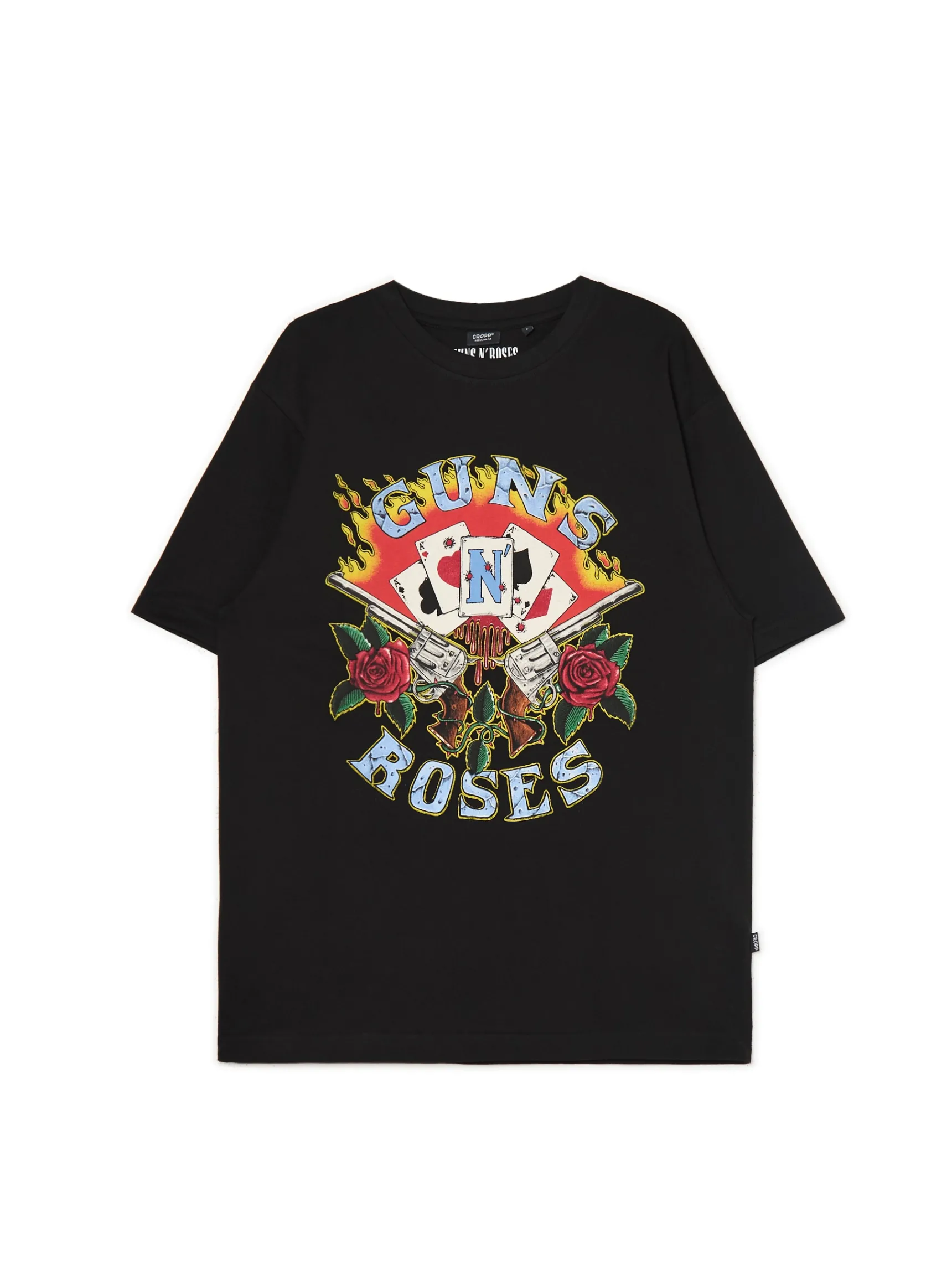 Clearance Cropp Czarna koszulka Guns N' Roses czarny