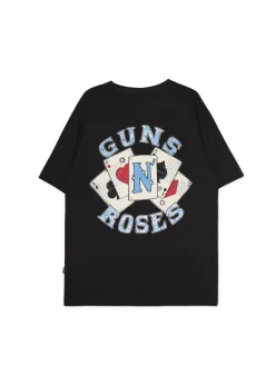 Clearance Cropp Czarna koszulka Guns N' Roses czarny