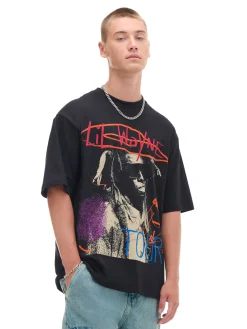 Discount Cropp Czarna koszulka Lil Wayne czarny