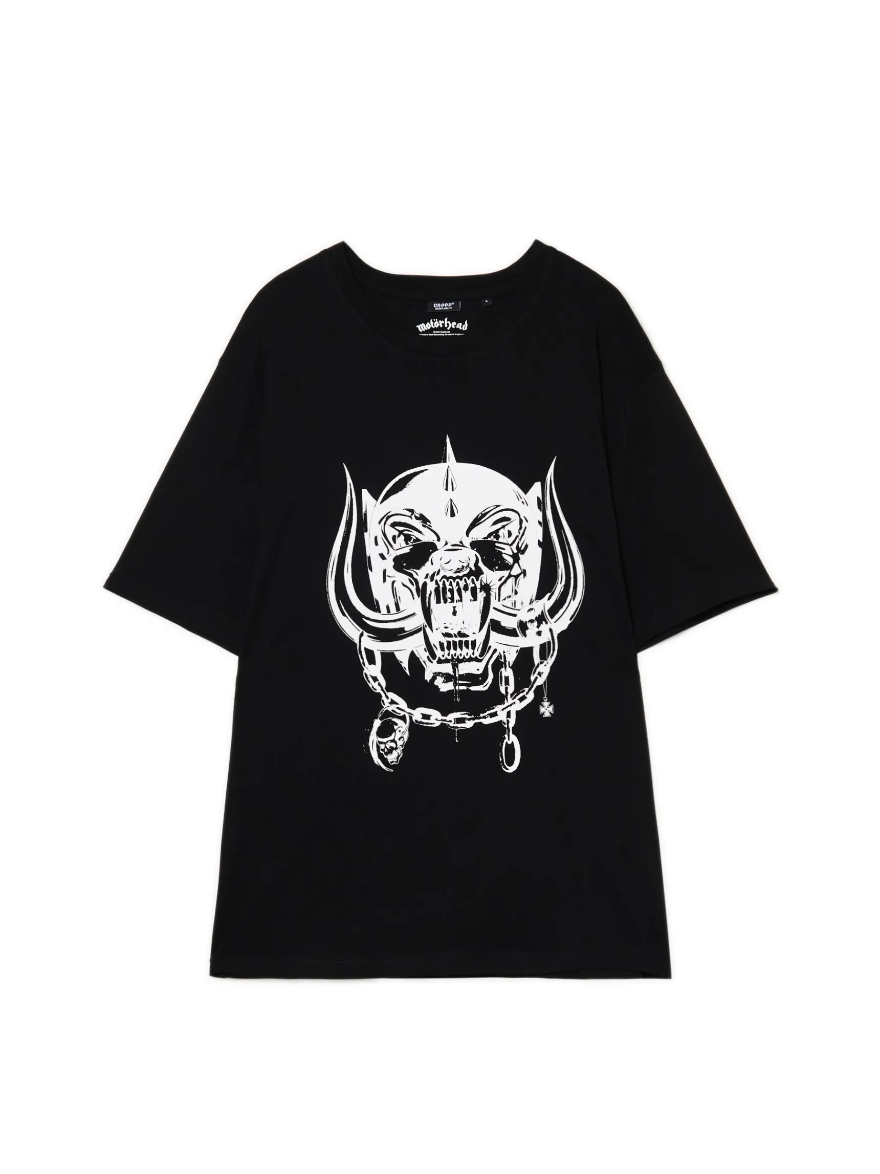 Sale Cropp Czarna koszulka z nadrukiem Motörhead UNISEX czarny