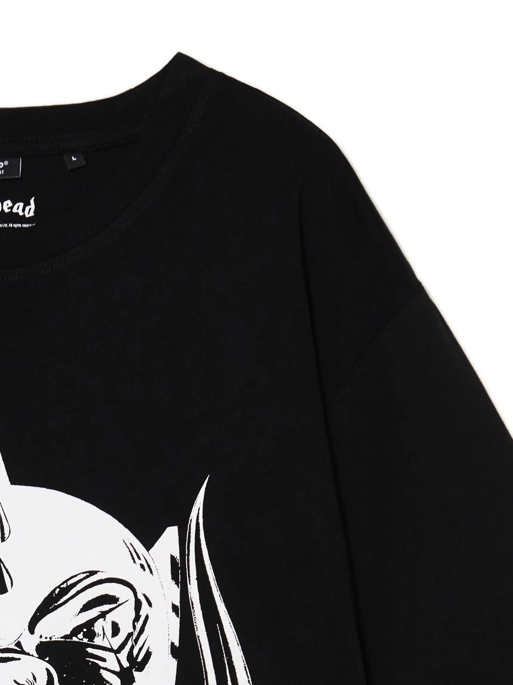 Sale Cropp Czarna koszulka z nadrukiem Motörhead UNISEX czarny
