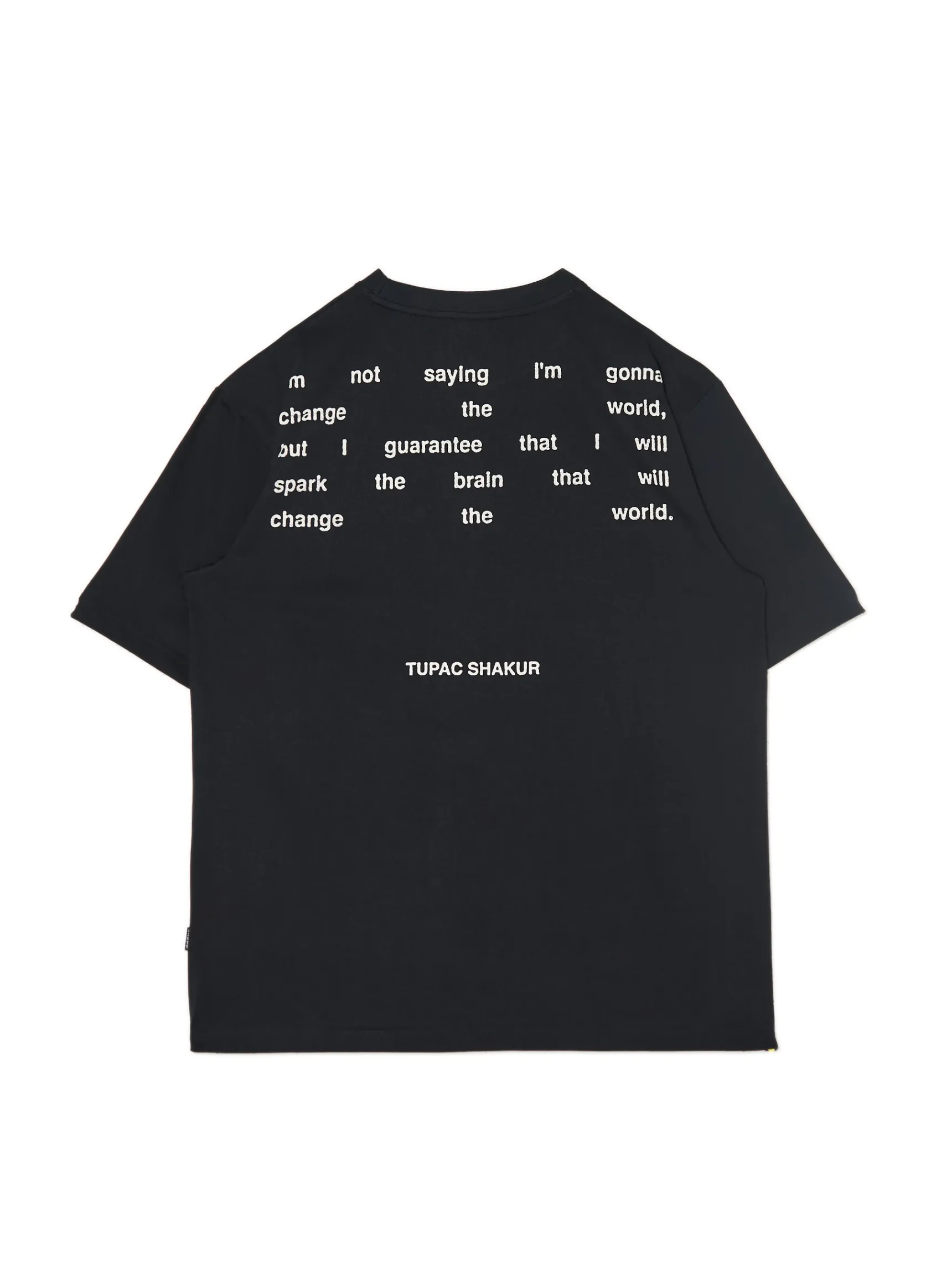 New Cropp Czarna koszulka z nadrukiem Tupac Shakur czarny