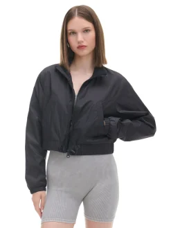 Sale Cropp Czarna kurtka bomber czarny