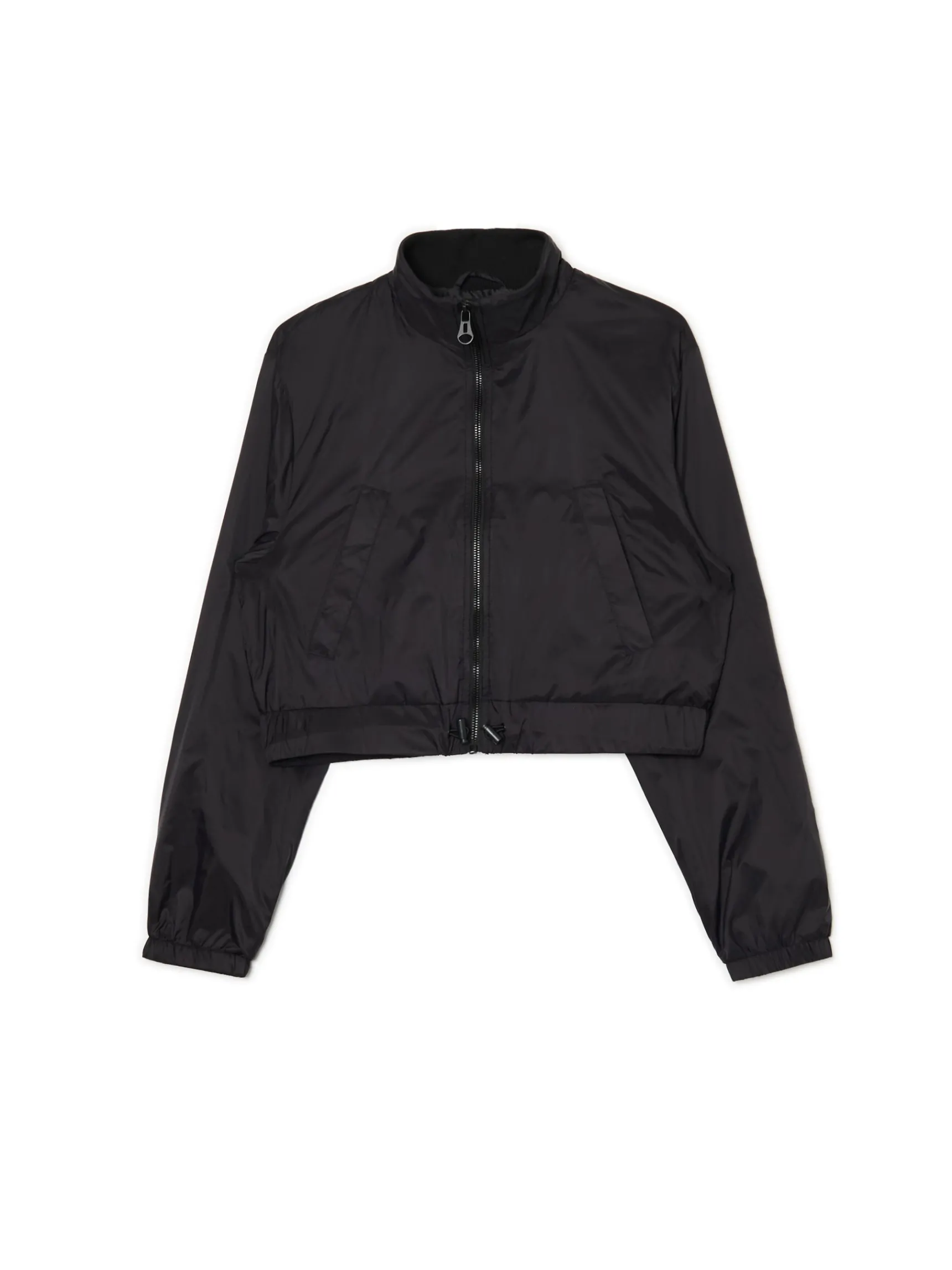 Sale Cropp Czarna kurtka bomber czarny