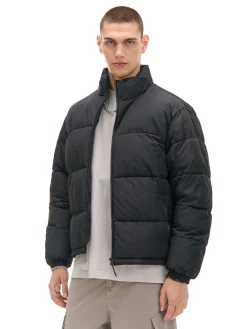 Discount Cropp Czarna kurtka puffer czarny