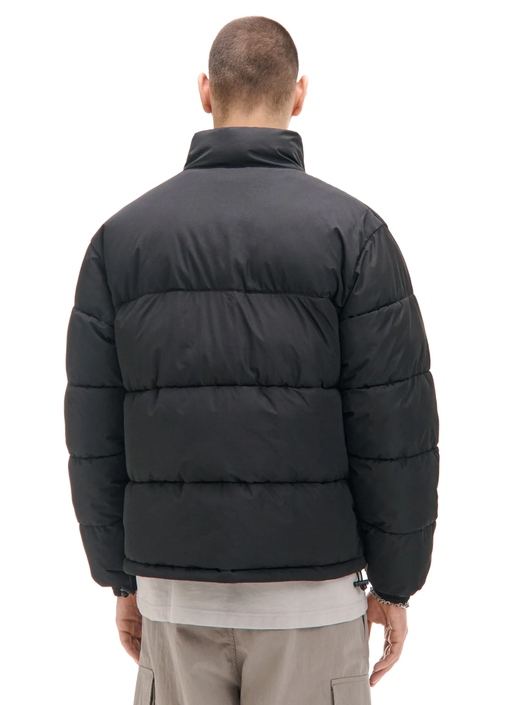 Discount Cropp Czarna kurtka puffer czarny