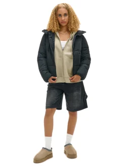 Hot Cropp Czarna kurtka puffer czarny