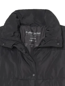 Hot Cropp Czarna kurtka puffer czarny