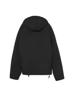 Hot Cropp Czarna kurtka puffer z kapturem czarny