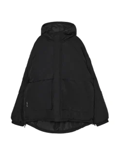 Discount Cropp Czarna kurtka z kapturem czarny