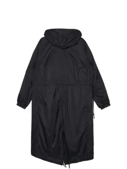 Outlet Cropp Czarna parka z kapturem czarny