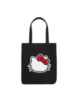 Hot Cropp Czarna płócienna torba Hello Kitty czarny