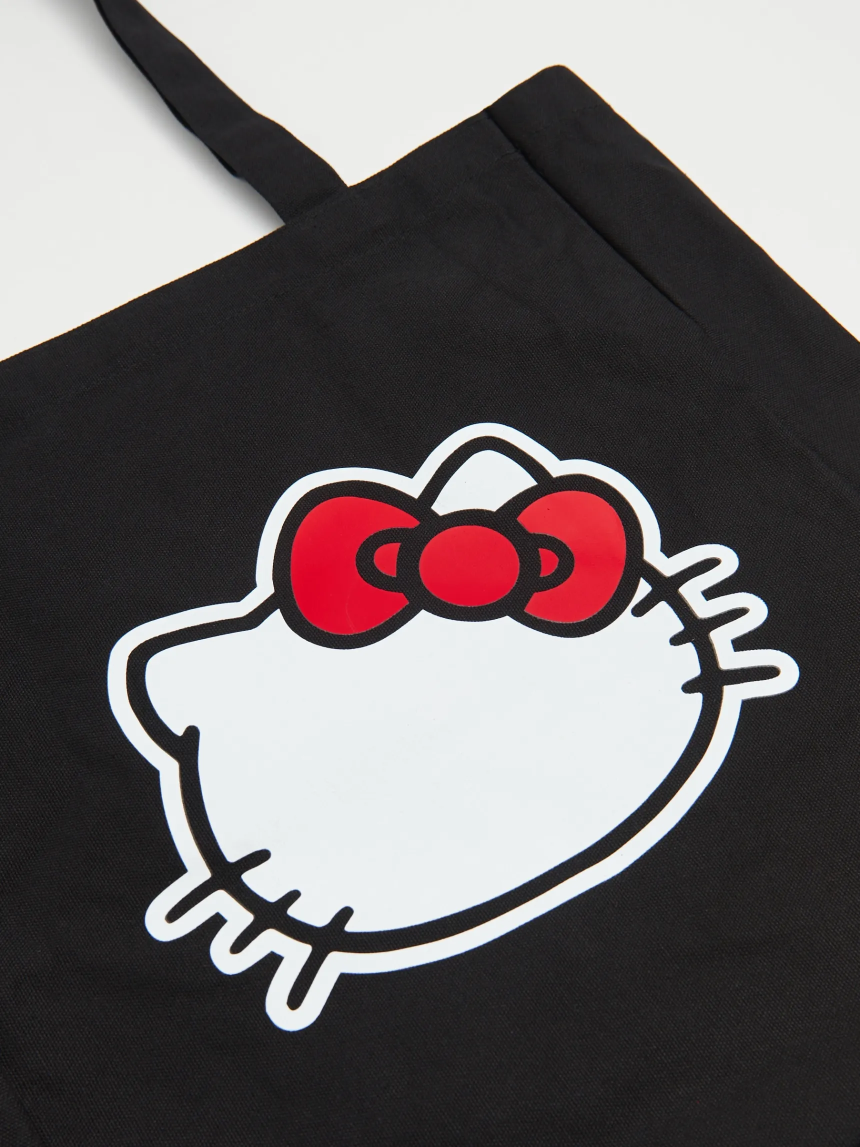 Hot Cropp Czarna płócienna torba Hello Kitty czarny