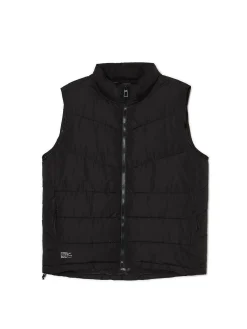 Sale Cropp Czarna pikowana kamizelka czarny