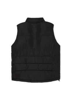 Sale Cropp Czarna pikowana kamizelka czarny