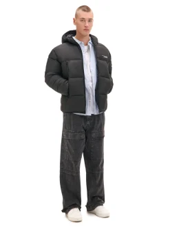 New Cropp Czarna pikowana kurtka puffer czarny
