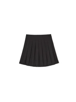 New Cropp Czarna plisowana spódniczka mini czarny