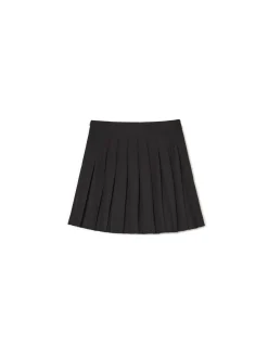 New Cropp Czarna plisowana spódniczka mini czarny