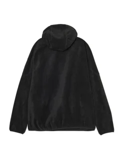Online Cropp Czarna polarowa bluza z kapturem czarny