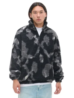 New Cropp Czarna polarowa bluza ze stójką czarny