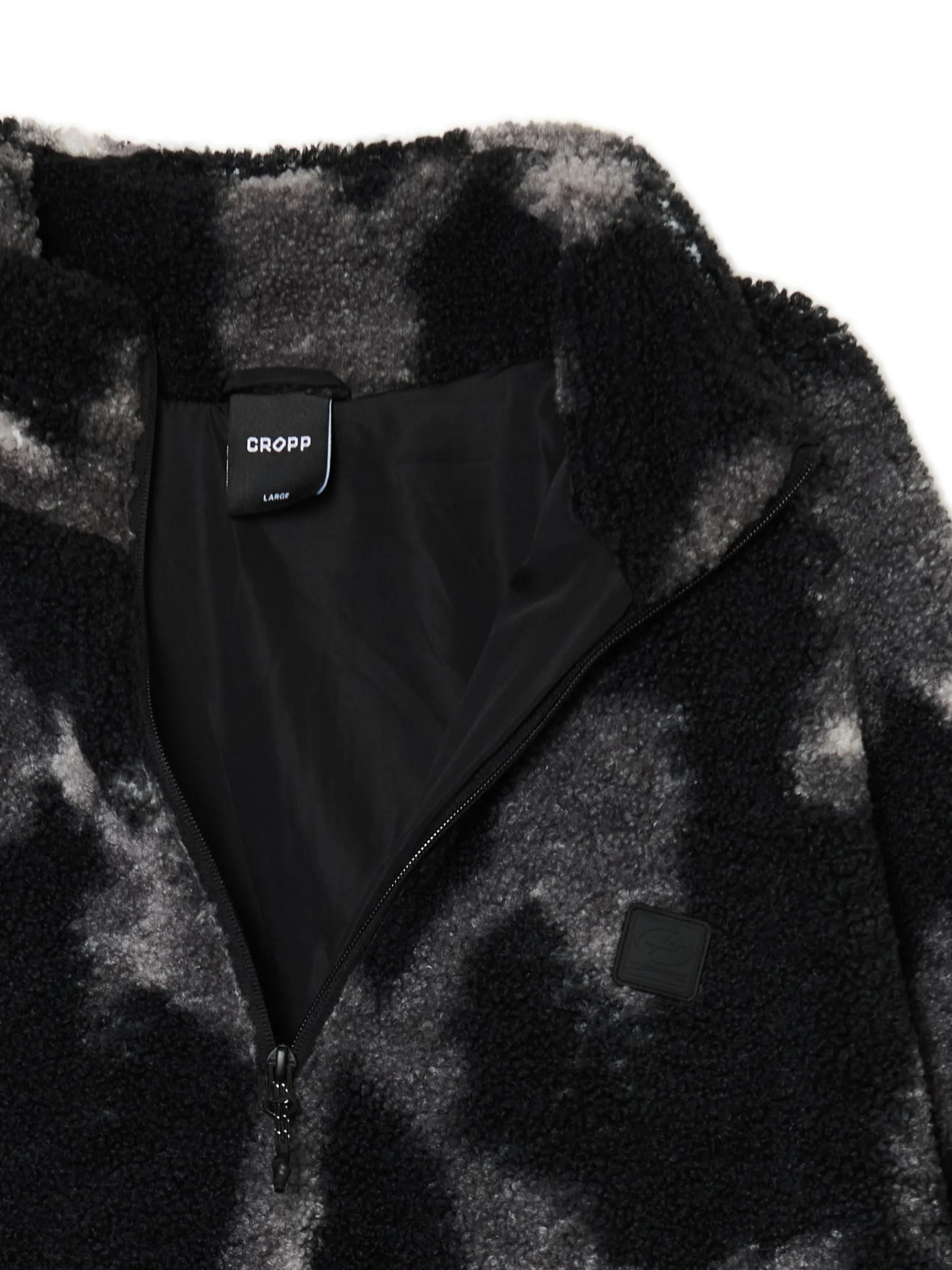 New Cropp Czarna polarowa bluza ze stójką czarny