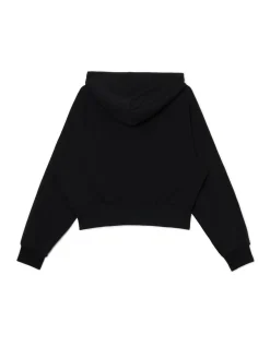 Online Cropp Czarna rozpinana bluza kapturem czarny