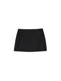 Discount Cropp Czarna spódnica mini z wiskozą czarny
