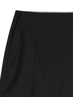 Discount Cropp Czarna spódnica mini z wiskozą czarny