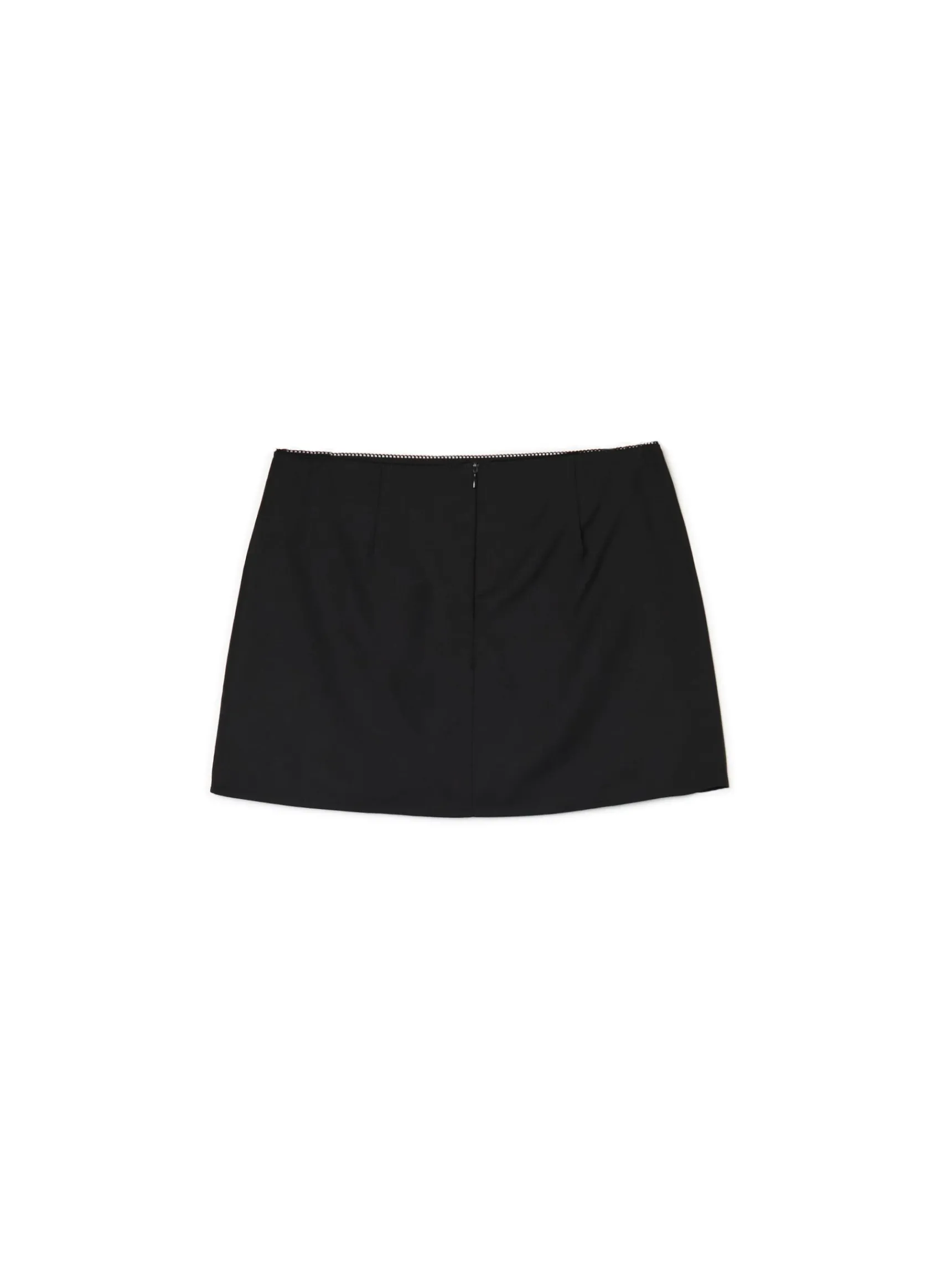 Discount Cropp Czarna spódnica mini z wiskozą czarny