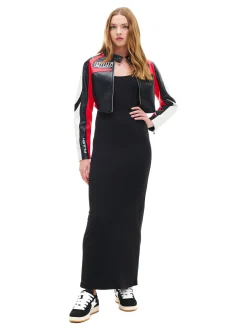 Best Cropp Czarna sukienka maxi czarny