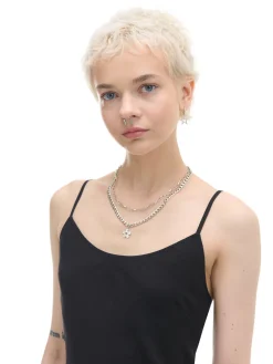 Hot Cropp Czarna sukienka maxi z wiskozy czarny
