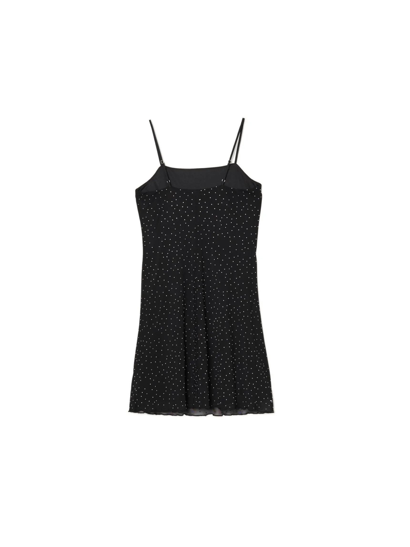 Discount Cropp Czarna sukienka mini z kryształkami czarny