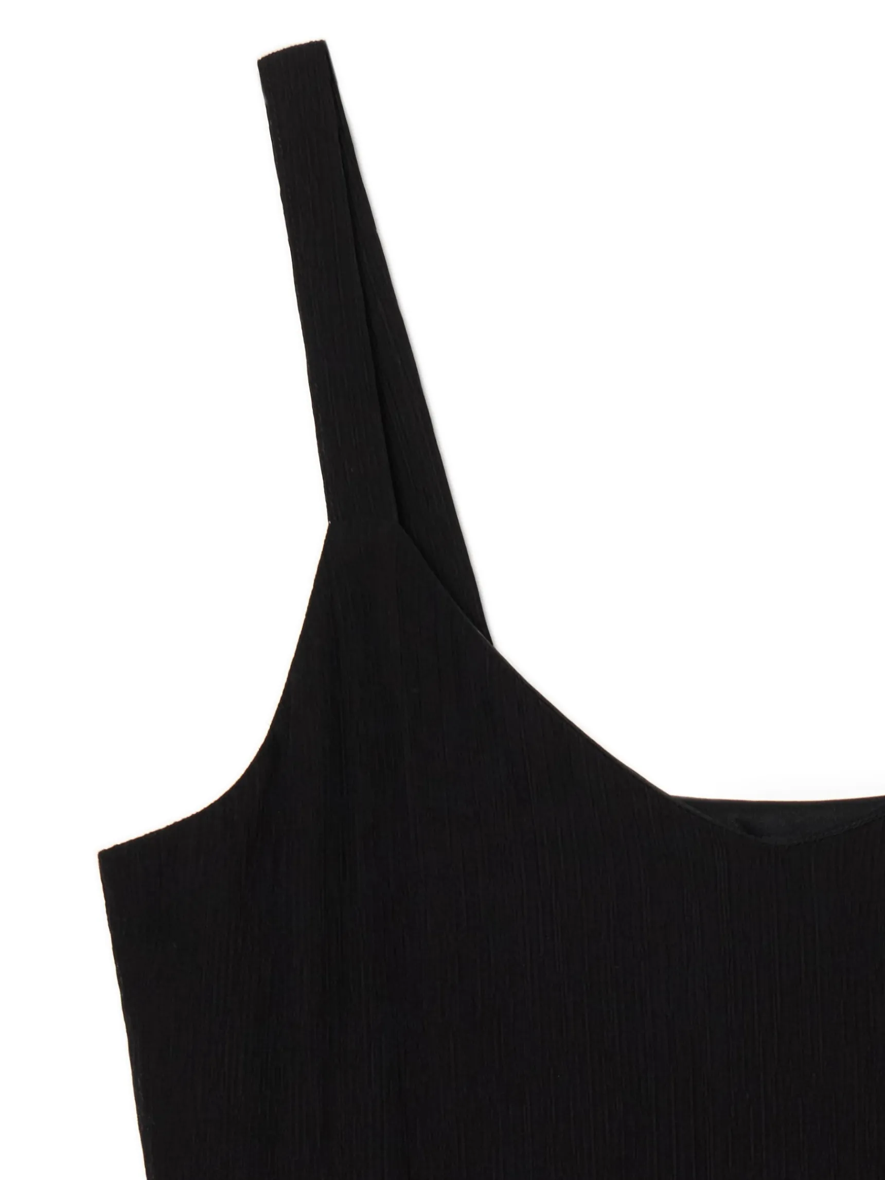 Discount Cropp Czarna sukienka na ramiączkach czarny