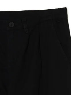 Fashion Cropp Czarne bawełniane spodnie loose czarny