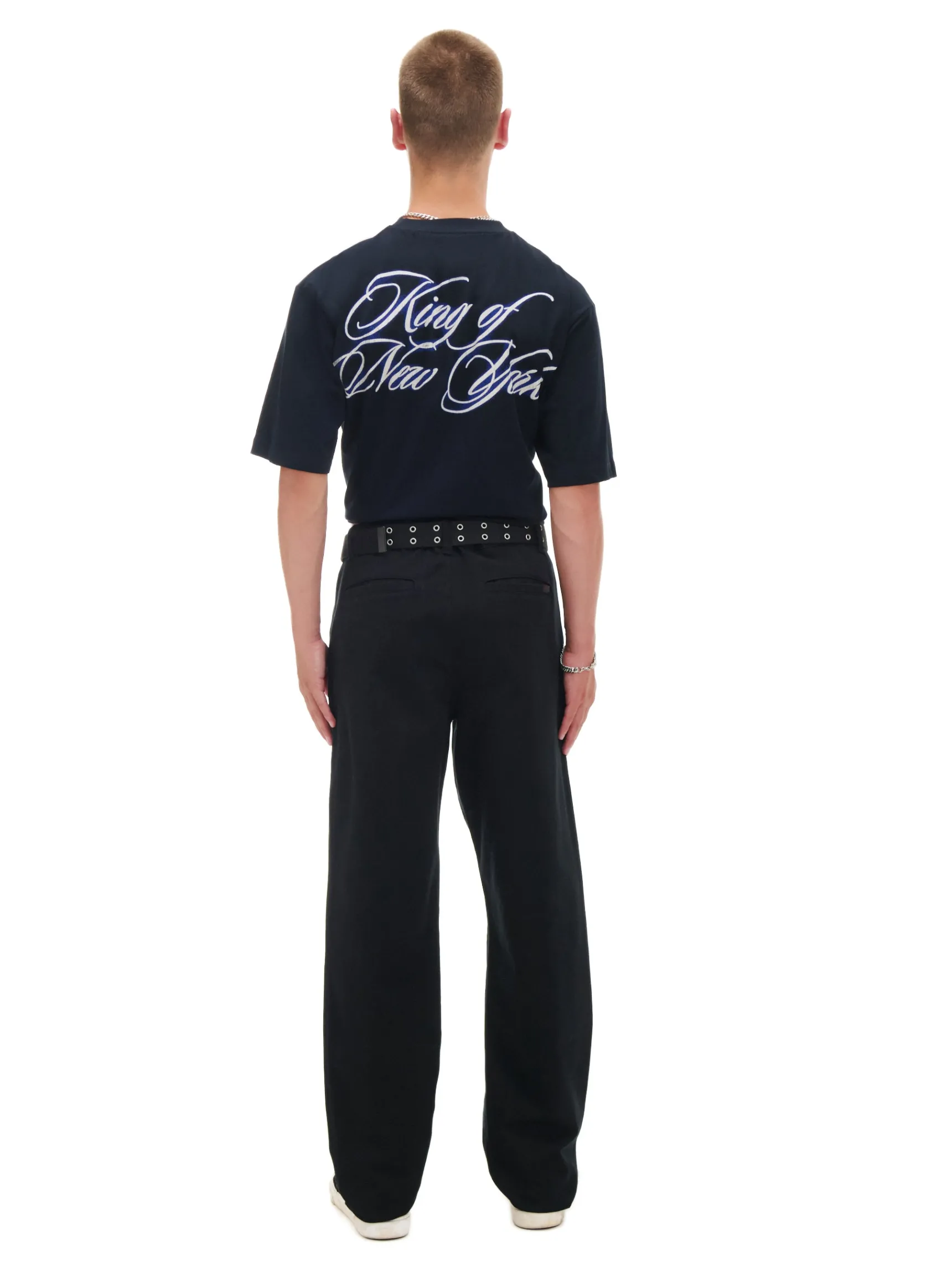 Fashion Cropp Czarne bawełniane spodnie loose czarny
