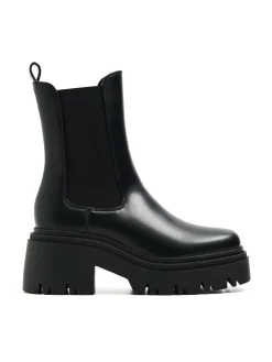 Clearance Cropp Czarne botki chelsea czarny