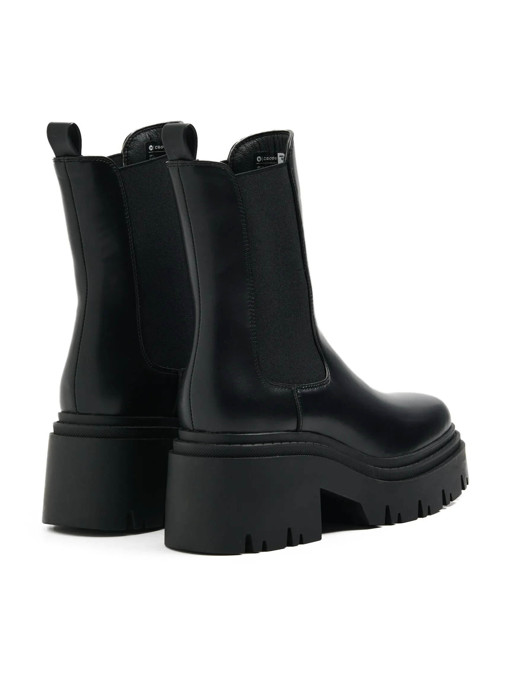 Clearance Cropp Czarne botki chelsea czarny