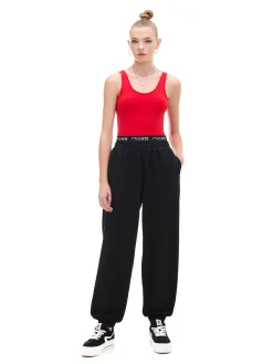 Discount Cropp Czarne dresowe joggery czarny