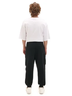 Online Cropp Czarne dresowe joggery z kieszeniami czarny