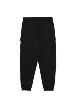 New Cropp Czarne dresowe joggery z kieszeniami cargo czarny