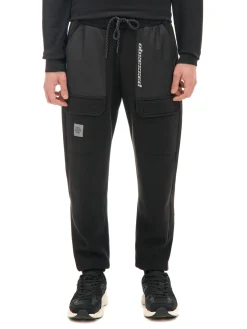 Best Cropp Czarne dresowe joggery z efektem reflective czarny